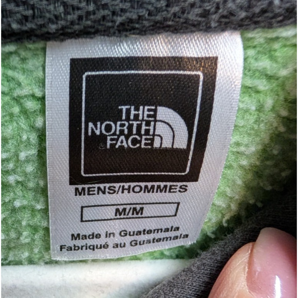 North Face Mens Trivert Half Dome Hoodie Green Bold Graphic Gorpcore Outdoor Med - Picture 4 of 5